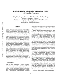 BATISNet: Instance Segmentation of Tooth Point Clouds with Boundary Awareness