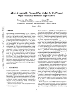 ARM: A Learnable, Plug-and-Play Module for CLIP-based Open-vocabulary Semantic Segmentation