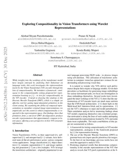 Exploring Compositionality in Vision Transformers using Wavelet Representations