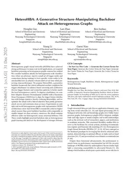 HeteroHBA: A Generative Structure-Manipulating Backdoor Attack on Heterogeneous Graphs