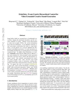 EchoFoley: Event-Centric Hierarchical Control for Video Grounded Creative Sound Generation