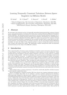Learning Temporally Consistent Turbulence Between Sparse Snapshots via Diffusion Models
