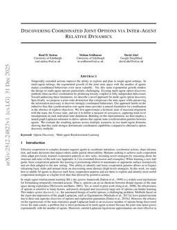 Discovering Coordinated Joint Options via Inter-Agent Relative Dynamics