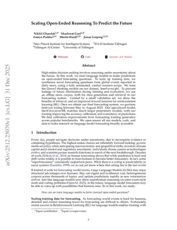 Scaling Open-Ended Reasoning to Predict the Future