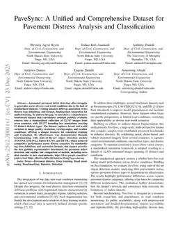 PaveSync: A Unified and Comprehensive Dataset for Pavement Distress Analysis and Classification