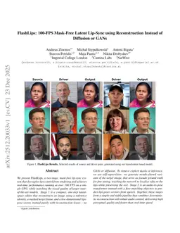 FlashLips: 100-FPS Mask-Free Latent Lip-Sync using Reconstruction Instead of Diffusion or GANs