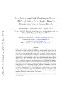 Item Region-based Style Classification Network (IRSN): A Fashion Style Classifier Based on Domain Knowledge of Fashion Experts