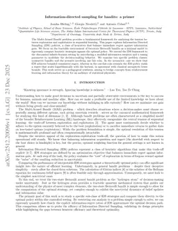 Information-directed sampling for bandits: a primer