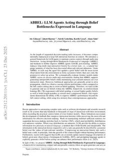 ABBEL: LLM Agents Acting through Belief Bottlenecks Expressed in Language