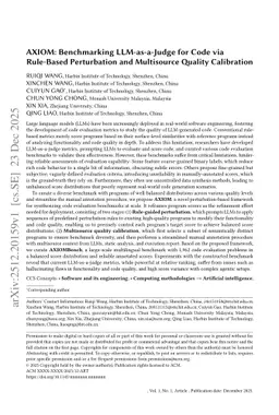 AXIOM: Benchmarking LLM-as-a-Judge for Code via Rule-Based Perturbation and Multisource Quality Calibration
