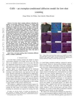CoDi -- an exemplar-conditioned diffusion model for low-shot counting
