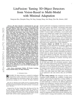 LiteFusion: Taming 3D Object Detectors from Vision-Based to Multi-Modal with Minimal Adaptation