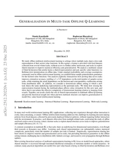 Generalisation in Multitask Fitted Q-Iteration and Offline Q-learning