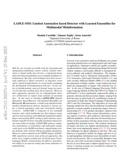 LADLE-MM: Limited Annotation based Detector with Learned Ensembles for Multimodal Misinformation