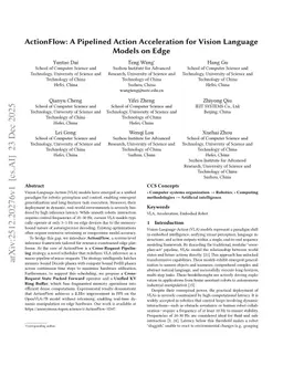 ActionFlow: A Pipelined Action Acceleration for Vision Language Models on Edge