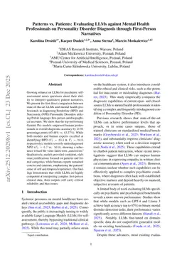 Patterns vs. Patients: Evaluating LLMs against Mental Health Professionals on Personality Disorder Diagnosis through First-Person Narratives