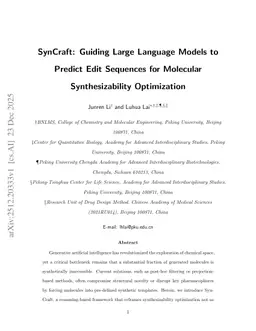 SynCraft: Guiding Large Language Models to Predict Edit Sequences for Molecular Synthesizability Optimization