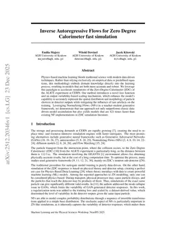 Inverse Autoregressive Flows for Zero Degree Calorimeter fast simulation