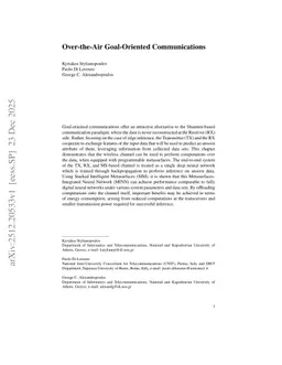 Over-the-Air Goal-Oriented Communications
