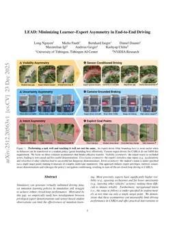 LEAD: Minimizing Learner-Expert Asymmetry in End-to-End Driving