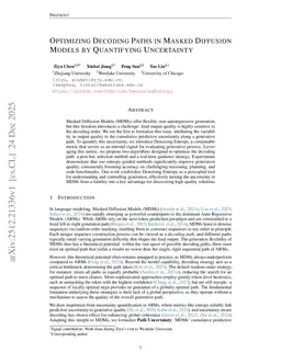 Optimizing Decoding Paths in Masked Diffusion Models by Quantifying Uncertainty
