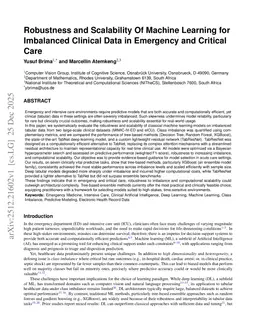 From Classical Machine Learning to Tabular Foundation Models: An Empirical Investigation of Robustness and Scalability Under Class Imbalance in Emergency and Critical Care