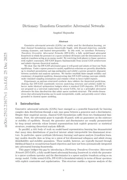 Dictionary-Transform Generative Adversarial Networks