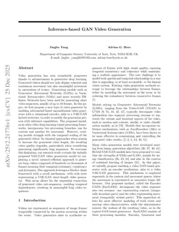 Inference-based GAN Video Generation