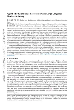 Agentic Software Issue Resolution with Large Language Models: A Survey