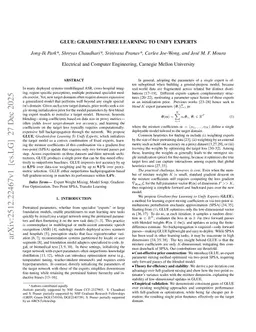 GLUE: Gradient-free Learning to Unify Experts