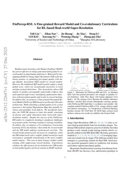 FinPercep-RM: A Fine-grained Reward Model and Co-evolutionary Curriculum for RL-based Real-world Super-Resolution