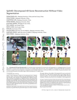 Split4D: Decomposed 4D Scene Reconstruction Without Video Segmentation