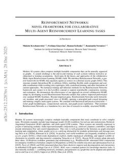 Reinforcement Networks: novel framework for collaborative Multi-Agent Reinforcement Learning tasks