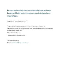 Prompt engineering does not universally improve Large Language Model performance across clinical decision-making tasks