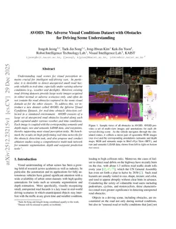 AVOID: The Adverse Visual Conditions Dataset with Obstacles for Driving Scene Understanding