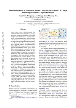 The Gaining Paths to Investment Success: Information-Driven LLM Graph Reasoning for Venture Capital Prediction