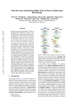 Close the Loop: Synthesizing Infinite Tool-Use Data via Multi-Agent Role-Playing