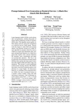 Prompt-Induced Over-Generation as Denial-of-Service: A Black-Box Attack-Side Benchmark