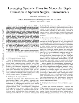 Leveraging Synthetic Priors for Monocular Depth Estimation in Specular Surgical Environments