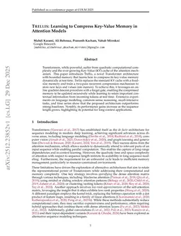 Trellis: Learning to Compress Key-Value Memory in Attention Models