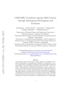 CASCADE: Cumulative Agentic Skill Creation through Autonomous Development and Evolution