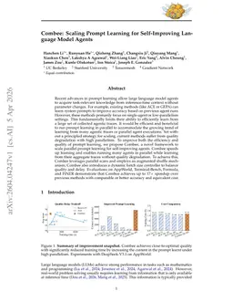 Combee: Scaling Prompt Learning for Self-Improving Language Model Agents