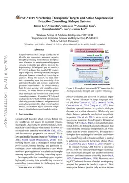 PSY-STEP: Structuring Therapeutic Targets and Action Sequences for Proactive Counseling Dialogue Systems