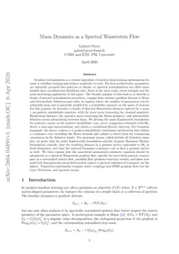 Muon Dynamics as a Spectral Wasserstein Flow