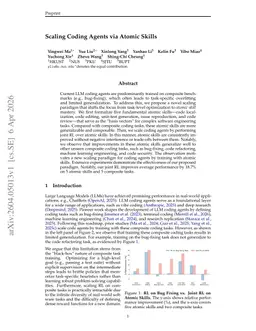 Scaling Coding Agents via Atomic Skills