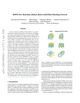 R3PM-Net: Real-time, Robust, Real-world Point Matching Network