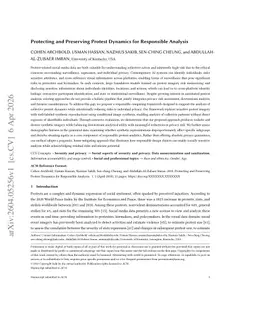 Protecting and Preserving Protest Dynamics for Responsible Analysis