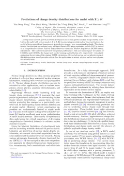Predictions of charge density distributions for nuclei with $Z \geq 8$