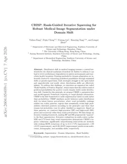 CRISP: Rank-Guided Iterative Squeezing for Robust Medical Image Segmentation under Domain Shift