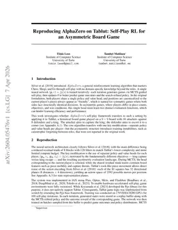 Reproducing AlphaZero on Tablut: Self-Play RL for an Asymmetric Board Game